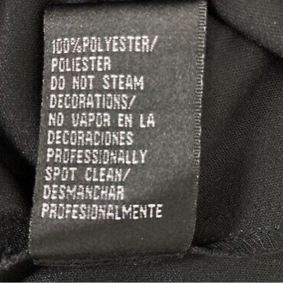 SLNY Sleeveless Beaded Dress Formal Cocktail Holiday Dance Swing Black 8 - Picture 8 of 9